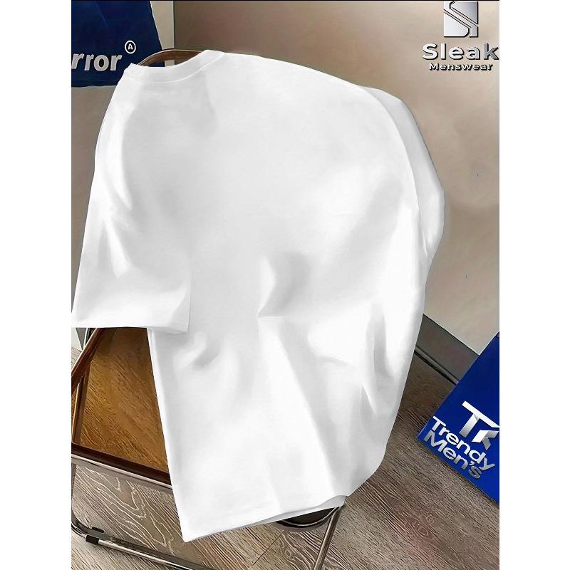 European Size Combining with a Street Dark Vibe, The "Smile Now Cry Later" Lettered Short-Sleeve T-Shirt Featuring a Dramatic Mask Print