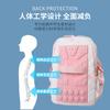 Schoolbag Air Cushion Burden Reduction School Bag for Girls Junior High School Students Cute Sweet Star Backpack High School Students Large Capacity 