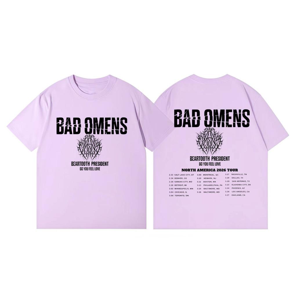 Bad Omens Do You Feel Love Tour 2026 Tshirt Men Women Fashion Rock Short Sleeve T Shirts Summer Casual Loose Cotton Tshirts