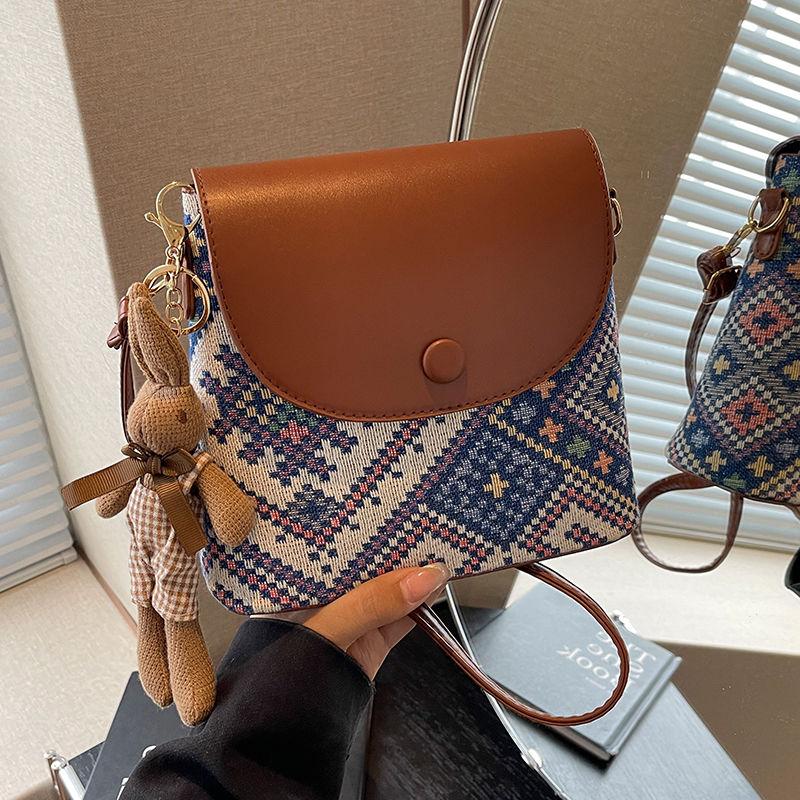 Ethnic Style Sub Bag for Women Mobile Phone Crossbody Bag for Women Shoulder Bag