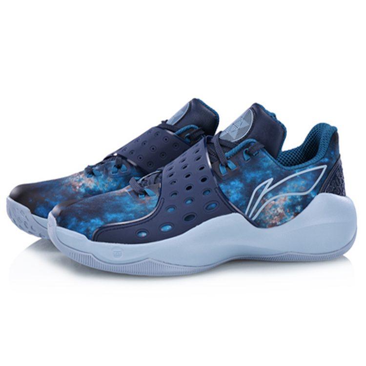 Li Ning SONIC 6 Niedrige Basketballschuhe Herren Blau ABAN053-3