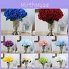 Stunning 5 Heads Artificial Hydrangea Silk Flowers Bouquet For Elegant Wedding Decor