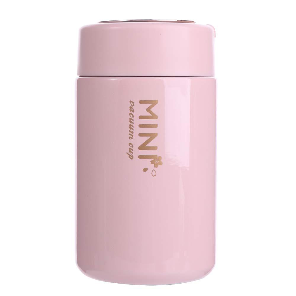 Flower Mini Thermos Cup Stainless Steel Leak Proof Portable Vacuum Flask Keeps Cold and Heat Portable Thermal Water Bottle
