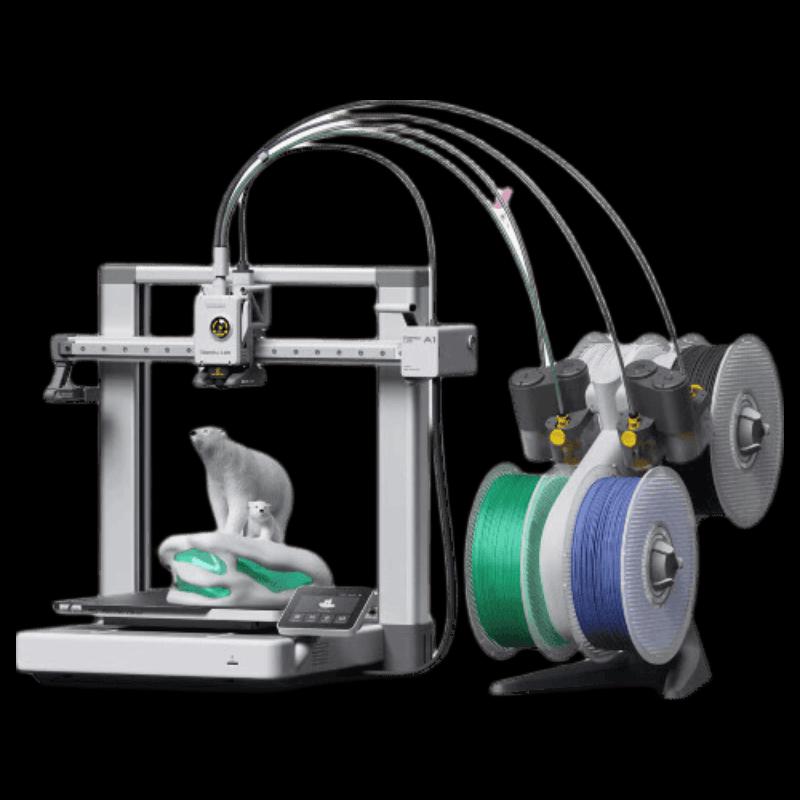 Bambu Lab A1C Multi-Color 3D Printer CN plug (adapter included)