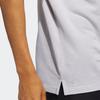 adidas Striped Logo Casual Sports Short Sleeve Polo Shirt Men Tops Grey HA9167