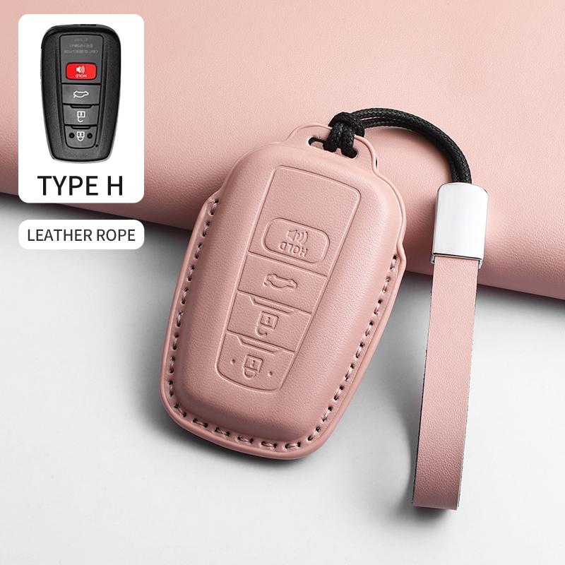 

Car Key Case Cover For Toyota CHR Camry RAV4 C-HR Corolla Highlander Prius Land Cruiser Prado Car Remote Key Case Decoratives