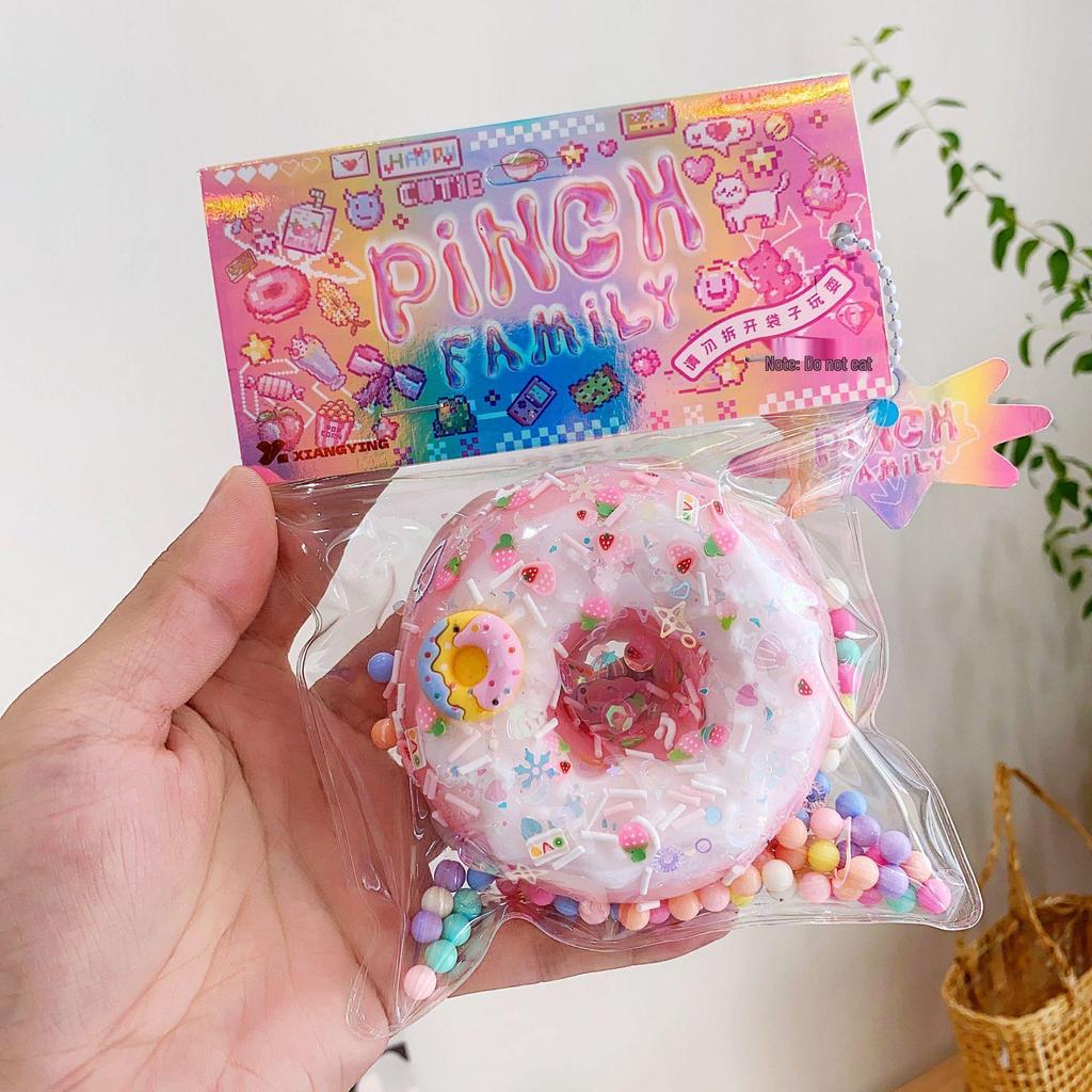 Mini Cake Doughnut Waffle Slow Rebound Toy - Super Soft Decompression Clay Simulation.