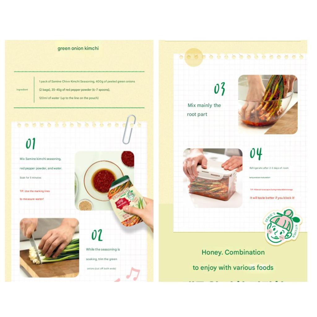 Saemi’s Kitchen Fresh Kimchi, Diced Radish Kimchi, Stuffed Cucumber Kimchi, Water Kimchi, Green Onion Kimchi,  Bossam Kimchi Seasoning (13 Options)