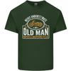 Old Unisex With a Motorcycle Biker Motorcycle Unisexs Light Cotton TShirt