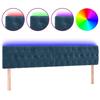 VidaXL LED Headboard Bedroom Furniture Double Bed Accessory Head of Bed Frame Interior Dark Blue 3122018