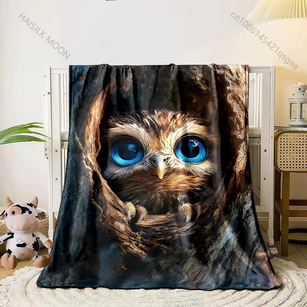 

1PC Large hole in a tree trunk Print Adult Children Warm Blankets Home Travel Car Soft Comfortable Suitable for all seasons 75x100cm