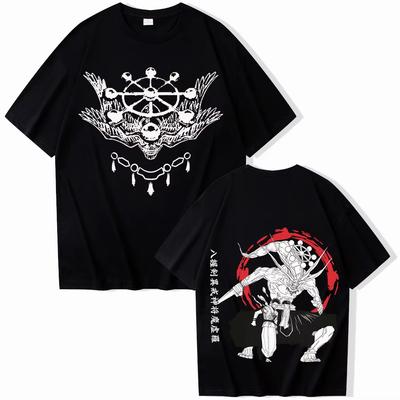 2026 Summer Fashion Trendy Tee Sukuna And Mahoraga Jujutsu-Kaisen Anime T-shirt Man Woman Harajuku Short Sleeve O-neck Casual Shirt