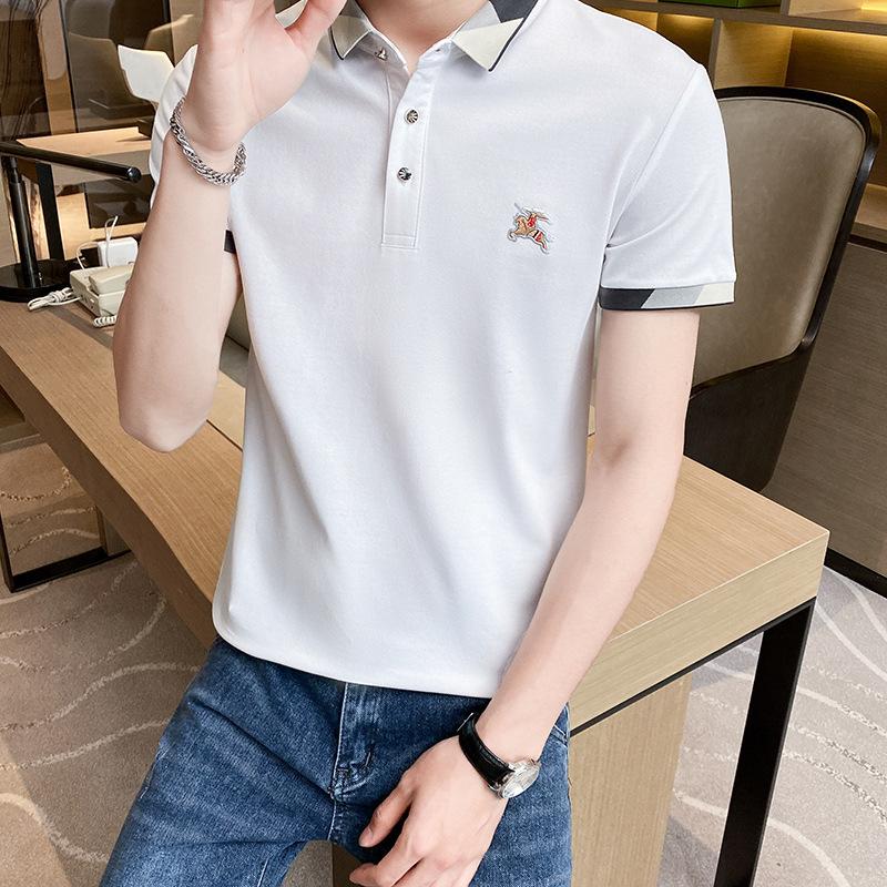 Short Sleeve Korean Thin Solid Color Men 'S Casual Summer Polo Shirt
