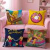 The Simpsons Catoon Cool TS Cushion Cover Comfortable Reversible Pillow Cover Ideal for Car Sofa Bedroom & Beyond