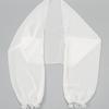 2Pcs Solid Color Chiffon Shawl Summer Air-Conditioned Shirt Sunblock Beach Towel With Shoulder Sleeve Cape Set 150*48Cm