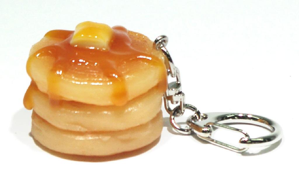 Food Sample Keychain Pancakes Want to Eat 013TK [Coconut Accessories] - You'll
