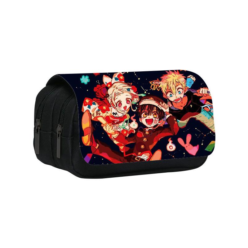Toilet Bound Hanako Kun Pattern Double Layer Stationery Storage Bag For Students And Professionals