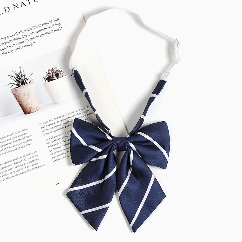 Cravate rayée style écolier pour enfants avec nœud pour mode décontractée Printemps