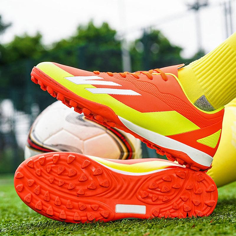 Men's Shoes 2025 Four Seasons New Sports Shoes TF Spikes Training Professional Actual Wear-resistant Football Shoes Production