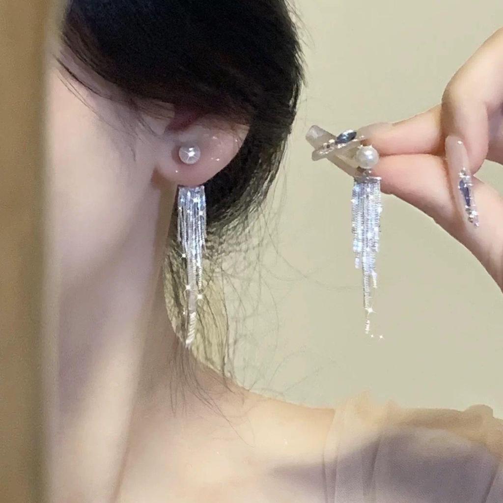 S925 Silver Tassel Earrings - 2025 Light Luxury, High-End Design for Women