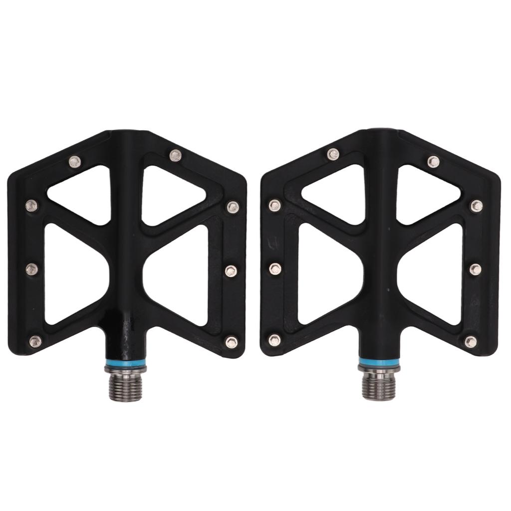 Lp Litepro 2pcs Folding Bicycle Pedal Black Wearproof Nylon Nonslip Mountain Bike Footpeg for MTB