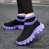 Socks and shoes women's autumn new high-top student casual couple sports short boots large size men's shoes