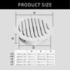 Round Ducting Air Ventilation Cover Wall Vent Cover Stainless Steel Air Outlet Vent with Builted-in Mesh Easy To Install