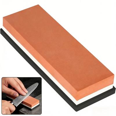 Double Sided Non Slip Whetstone for Knives and Scissors Professional Sharpening Stone for Kitchen Carving Home Restaurant Use