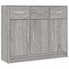 Sideboard Gray Sonoma 91x28x75 cm Particleboard