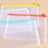 Custom Logo Transparent A4 Zipper Bag - Cartoon Pencil Case, Student Stationery, Waterproof PP Office File Holder