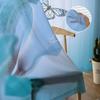 Motyl Kwiat Niebieski Roślina Przezroczysta Zasłona do Salonu Hall Wall Dress Up Home Window Supplies Pop Print Tiulowe Zasłony