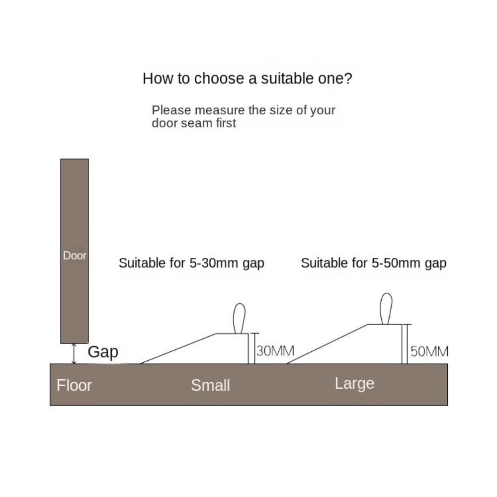 Leather Rope Anti-collision Nail-free Solid Wood Door Stopper Baby Protect Wedge