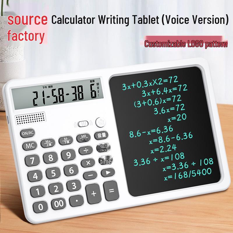 Rechargeable LCD Drawing Board & Scientific Calculator with Solar Power