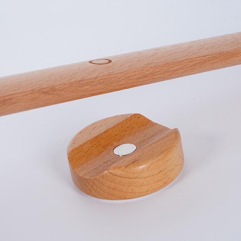 Long Handle Wooden Magnetic Shoehorn - Easy Shoe Lifting for Elderly and Pregnant Women
