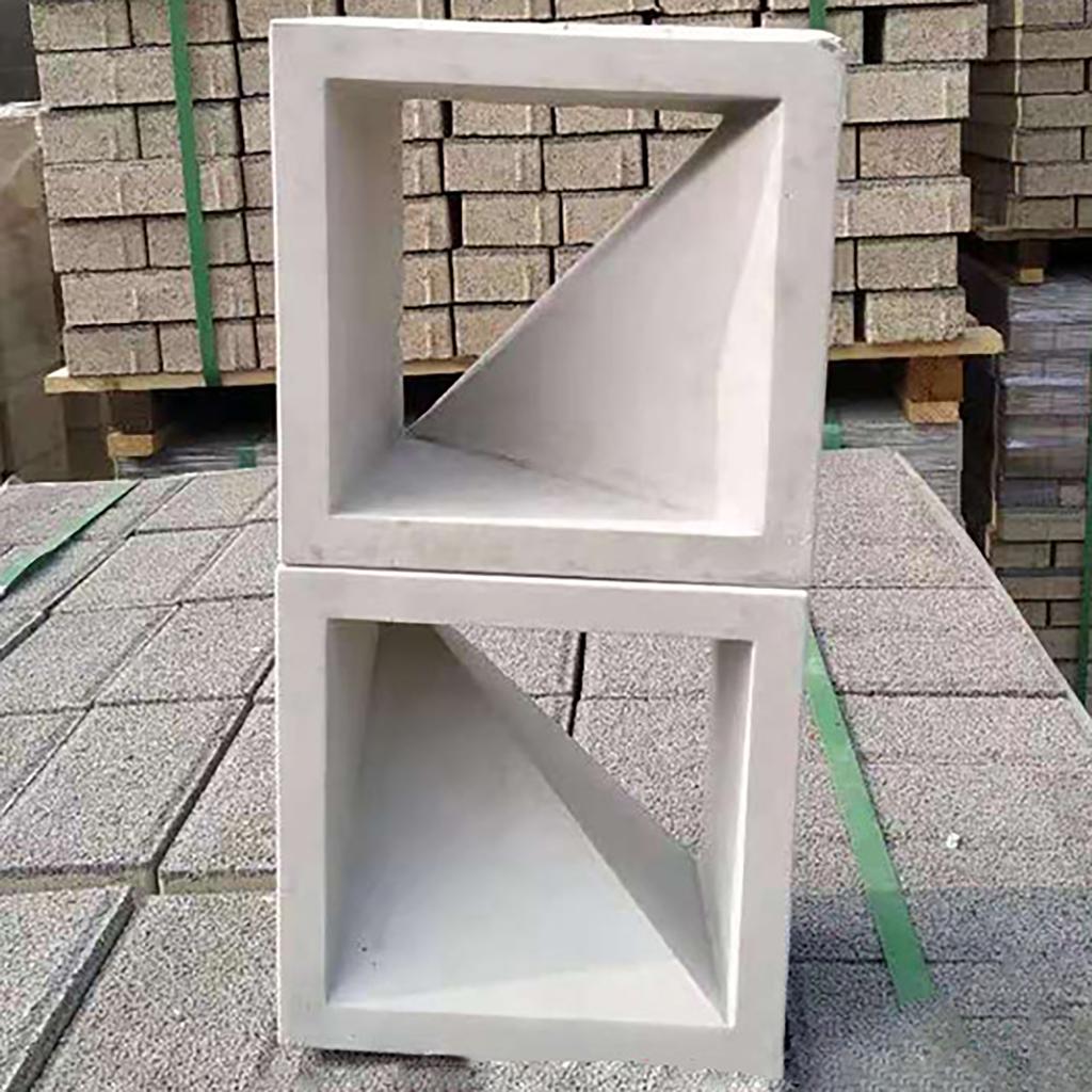 Cement Empty Brick Mold Hollow Three Dimensional Ventilation Partition Wall Decoration Concrete Plastic Mold Garden Decoration