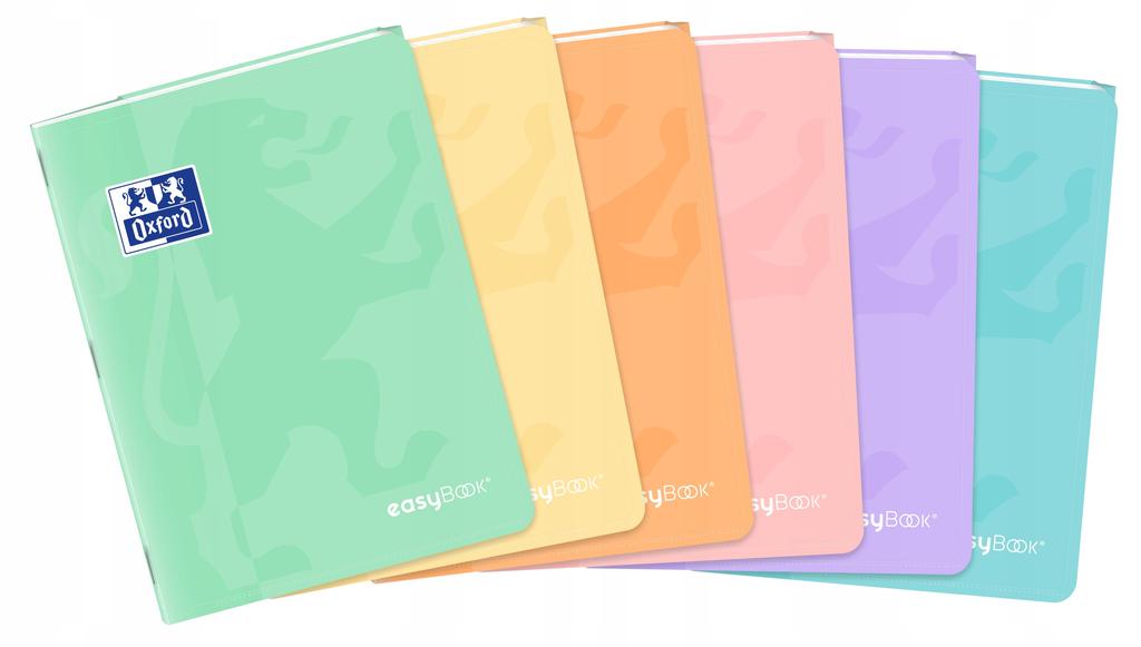 Zeszyt Oxf Easybook Pastel A5/60K Kratka 400161235