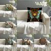 Beautiful Scenery, Elegant Natural Prints Pillow Case Linen Pillow Case Sofa Home Decor Cushion Cover Cushion Cove