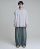 Mubeun Multi-Stripe Long Sleeve T-Shirt Gray