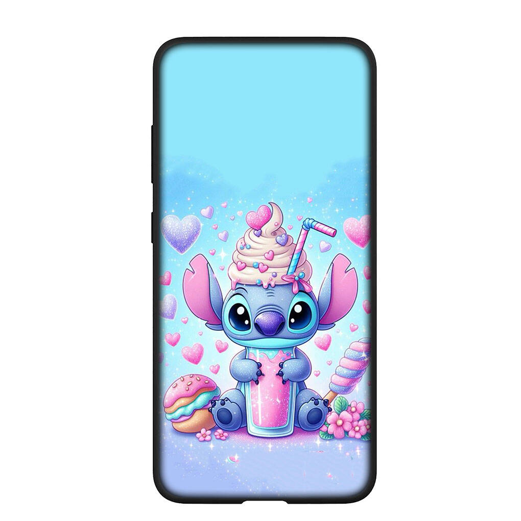 Phone Case for Samsung Galaxy S25 S23 S22 S21 S24 Ultra FE A05 A06 A15 A16 A36 A37 A35 A54 A55 A56 A57 A25 A26 A53 A17 Blue Lilo Stitch Lovely Cover