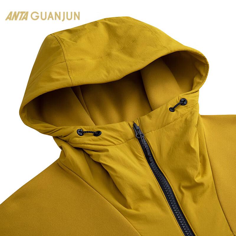 ANTA Men's Champion Outdoor Fleece Windproof Hooded Jacket