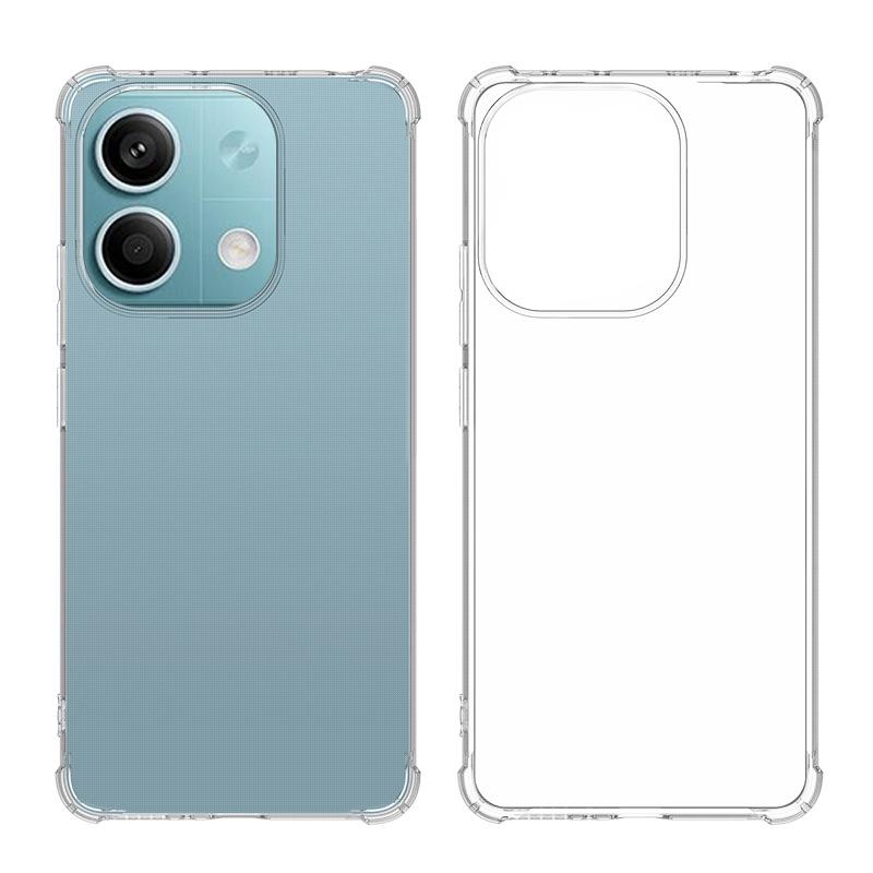Applicable to Redmi A5 4G NFC four-corner anti-drop mobile phone case Redmi K80PRO transparent TPU airbag soft silicone case