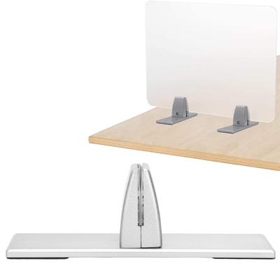 Freestanding Desk Screen Clamp Stable Table Separator Clamp Countertop Installation