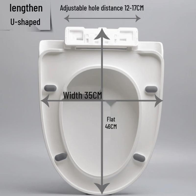 BENAGIL Thickened U-Shaped Soft-Close Top-Mount Toilet Seat