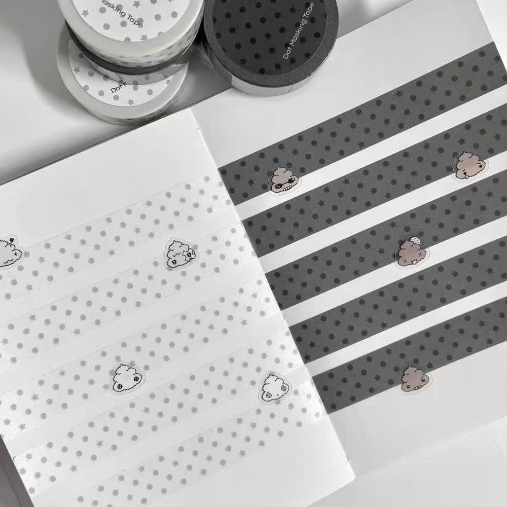 Colored Paper Tape Set Wings Pentagram Hand Account Tape New Stationery Stickers  For Scrapbook