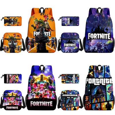3pcs Activity Fortnite Backpacks Anime Light-Weight Easy To Use Laptop School Bags Junior-senior Tall School Students Mochilas Travel Pouch