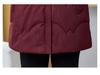 Elderly Women's Winter Cotton Coat with Detachable Hood - Loose Plus Size Warm Jacket for Mothers and Mother-in-Laws