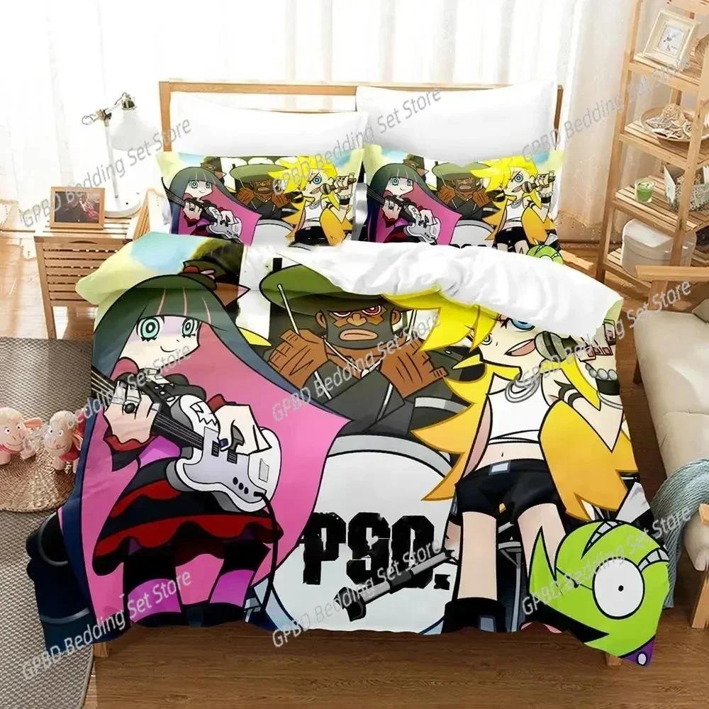 Anime Panty Stocking 3D NEW Duvet Cover Pillowcase Bedding Set Adult Boy Girl Bedroom Decoration Children Single Double Large