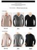 Men's Round Neck Pure Wool Pullover Sweater – Solid Color Knit Base Layer