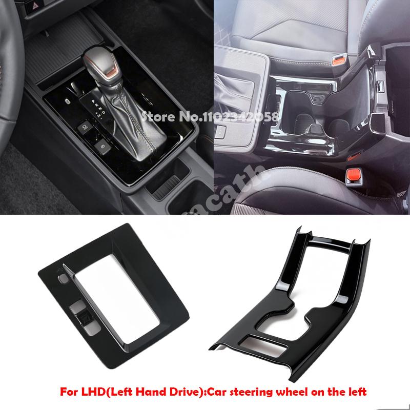 LHD RHD Für Toyota Corolla Cross 2025 2026 AT Mittelkonsole Schaltgetriebe Schalthebel Panel Vordere Aufbewahrungsbox Becherhalter Abdeckung Zierleiste