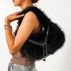 Plush bag women's new autumn and winter leisure chain messenger bag portable fluffy dumpling bag